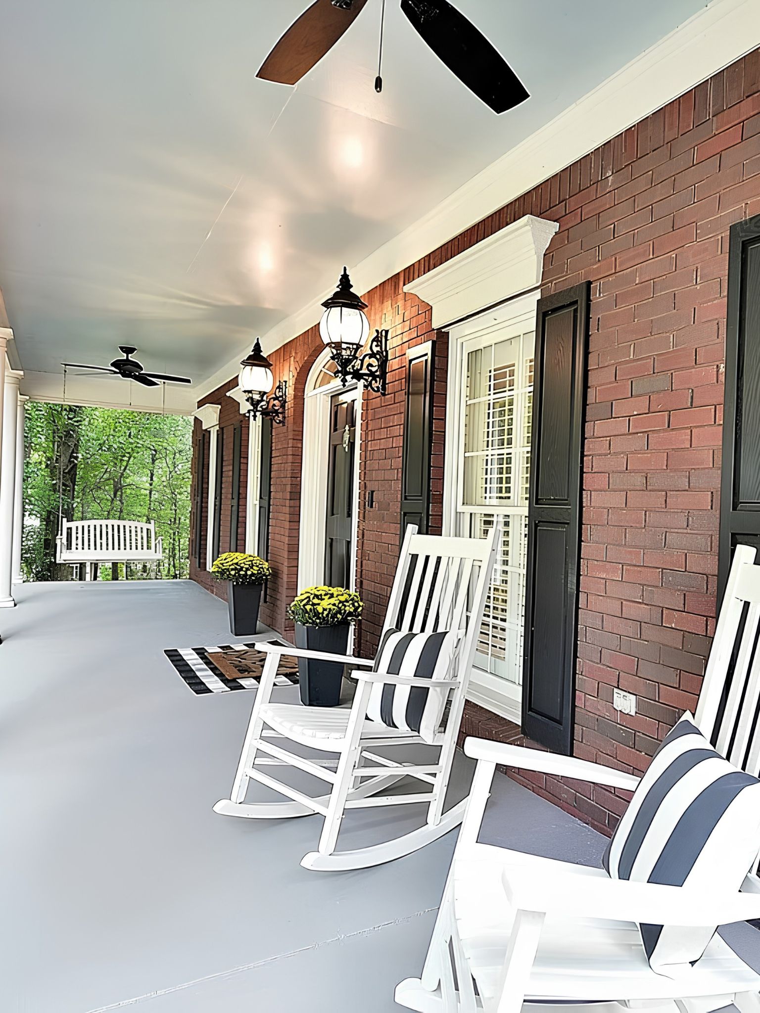 A welcoming front porch